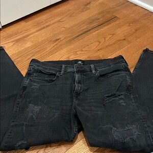 H&M Black Ripped Skinny Jeans